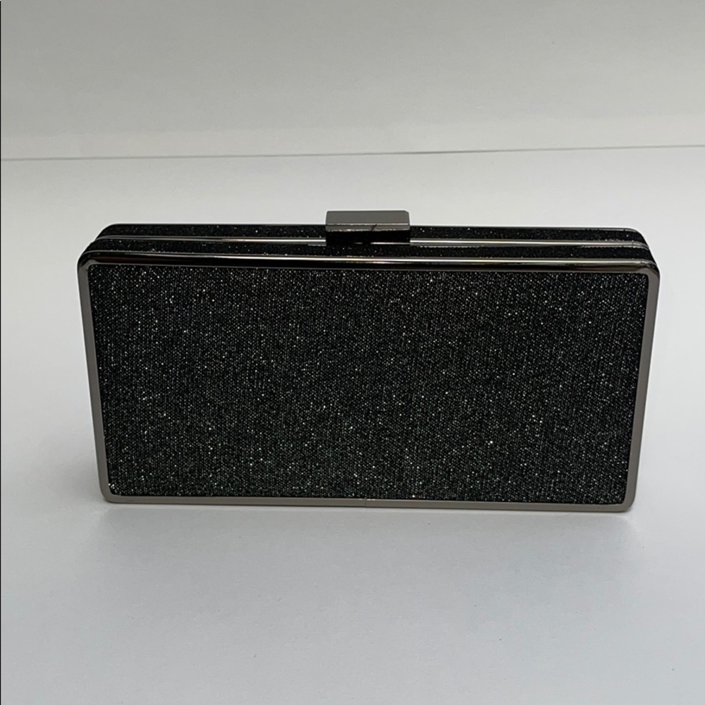 EUC. The Perfect Black Sparkle Clutch.
